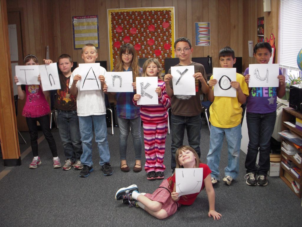 Big Jackson Students say Thank You